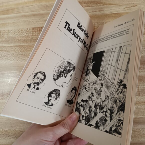 The Story of My Life Helen Keller 1984 B&W Pocket Classics Comic Paperback VTG - Picture 4 of 6